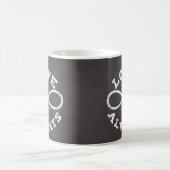 Mug Tableau de bord Infinity Love Mariage Date et noms (Centre)