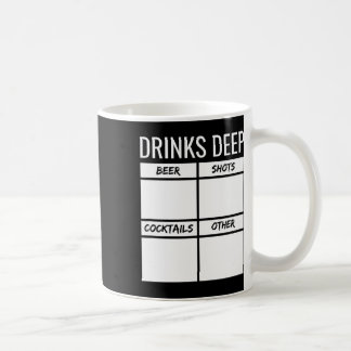 Mug Tableau de comptage de boissons pour enterrement d