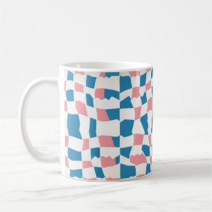 Mug Tableau de contrôle bleu rose rétro Abstrait
