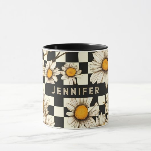 Mug Tableau de contrôle de la marguerite Super rétro N (Centre)