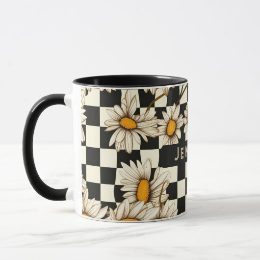 Mug Tableau de contrôle de la marguerite Super rétro N (Gauche)