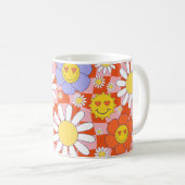 Mug Tableau de contrôle floral de marguerite super, an (Devant droit)