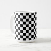 Mug Tableau de contrôle noir et blanc (Devant gauche)