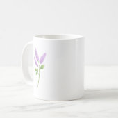 Mug Tableau de fleur de lilas violet  (Devant gauche)