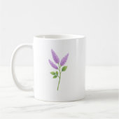 Mug Tableau de fleur de lilas violet  (Gauche)