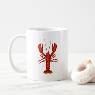 Mug Tableau de homard à motif nautique côtier