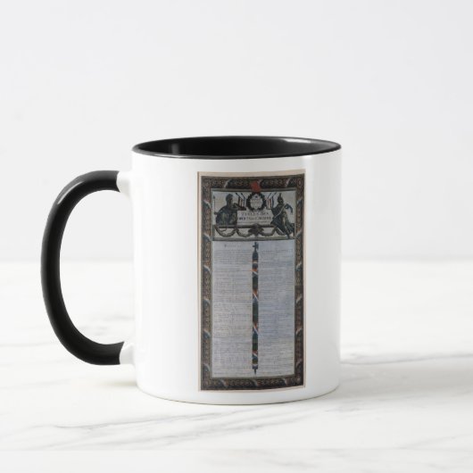 Mug Tableau de la déclaration des droites de l'homme (Gauche)