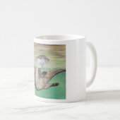 Mug Tableau de la loutre de rivière joueuse (Devant droit)