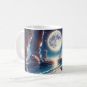 Mug Tableau De Plage Lune Idyllique (Devant gauche)