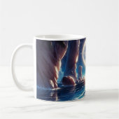 Mug Tableau De Plage Lune Idyllique (Gauche)