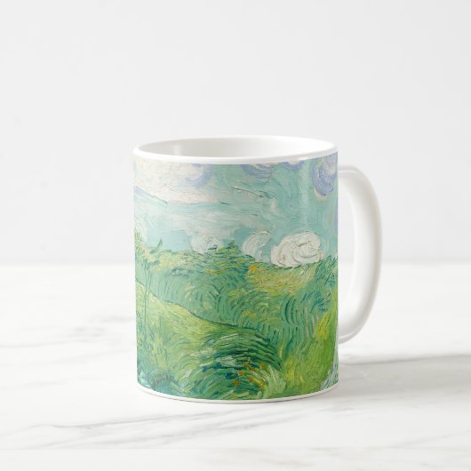 Mug Tableau de Vincent Van Gogh Champ de blé vert (Devant droit)