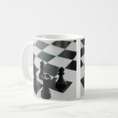 Mug Tableau d'échecs et morceaux de Musique (Devant gauche)