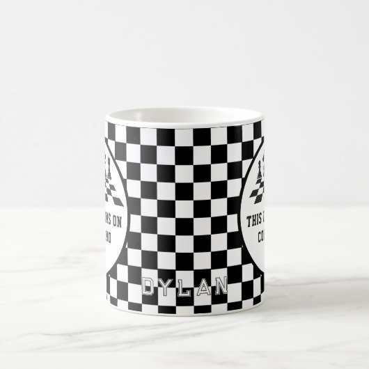 Mug Tableau d'échecs et pièces Jeu Fête des pères Papa (Centre)