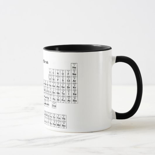 Mug Tableau des éléments périodique (Droite)
