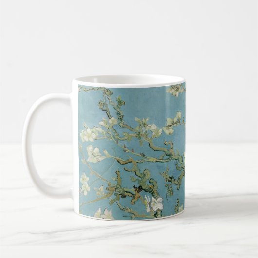 Mug Tableau des fleurs d'amandes de Van Gogh (Gauche)
