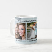 Mug Tableau d'histoire Mariage bleu Dusty (Devant gauche)