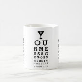 Mug Tableau d'opticien de vue amusant avec message per (Centre)