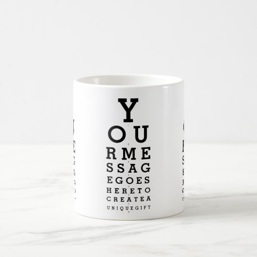 Mug Tableau d'opticien de vue amusant avec message per (Centre)