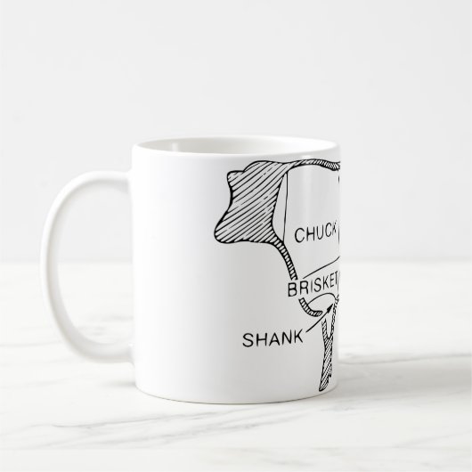 Mug Tableau du boucher de vache (2) (Gauche)
