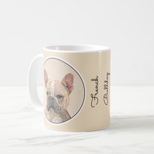 Mug Tableau Français Bulldog (Sable) - Joli Original D (Devant gauche)