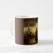 Mug Tableau Imaginaire 4 - Fille tenant une lanterne (Devant gauche)