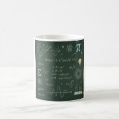 Mug Tableau Noir de Physique & Math | Équation (Centre)