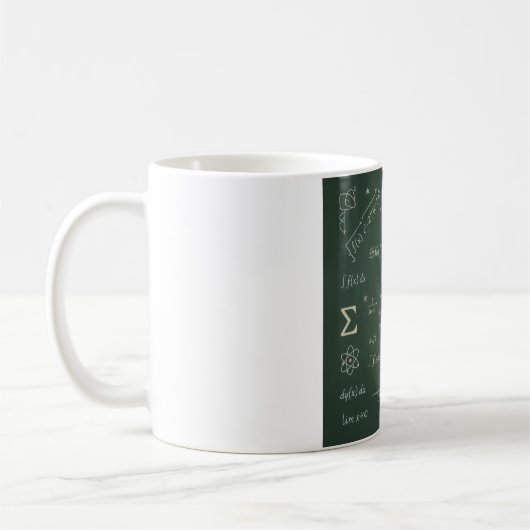 Mug Tableau Noir de Physique & Math | Équation (Gauche)