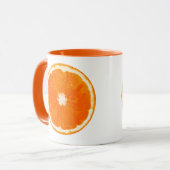 Mug Tableau numérique en tranche orange (Devant gauche)