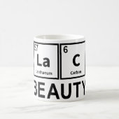 Mug Tableau périodique de beauté noire  (Centre)