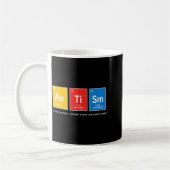 Mug tableau périodique de sensibilisation à l'autisme (Gauche)