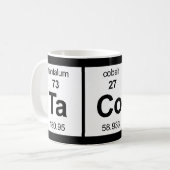 Mug Tableau périodique de tacos (Devant gauche)
