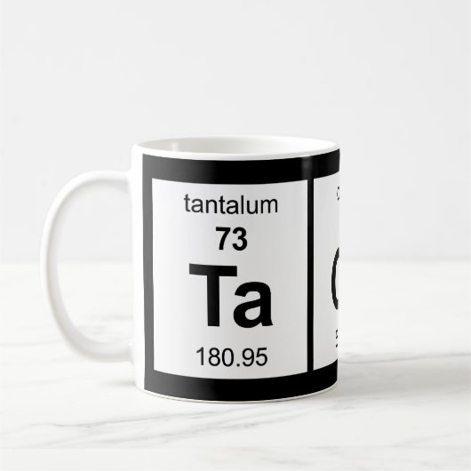 Mug Tableau périodique de tacos (Gauche)