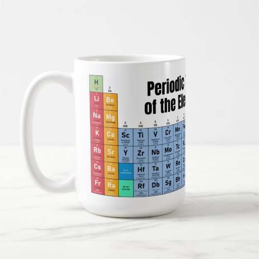 Mug Tableau périodique des éléments (Gauche)