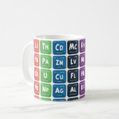 Mug Tableau périodique des éléments 3 (Devant gauche)