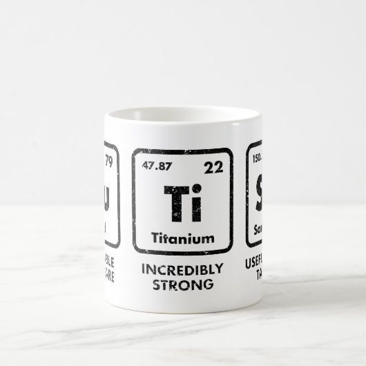 Mug Tableau périodique des éléments de sensibilisation (Centre)