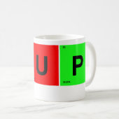 Mug Tableau périodique des éléments YUP (Devant droit)