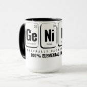 Mug Tableau périodique GENiUS - Conception scientifiqu (Devant gauche)