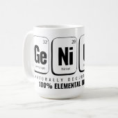 Mug Tableau périodique GENiUS - Conception scientifiqu (Devant gauche)