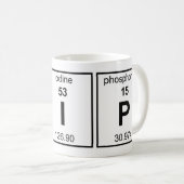 Mug Tableau périodique VIP (Devant droit)