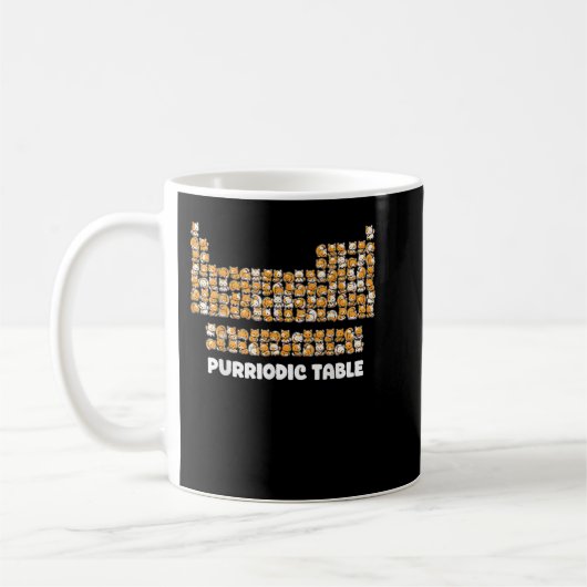 Mug Tableau Purodique Chimie Chat Pun Tableau Périodiq (Gauche)