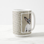 Mug Tableau Rat Terrier - Cute Original Chien Art (Devant droit)