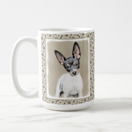 Mug Tableau Rat Terrier - Cute Original Chien Art (Gauche)