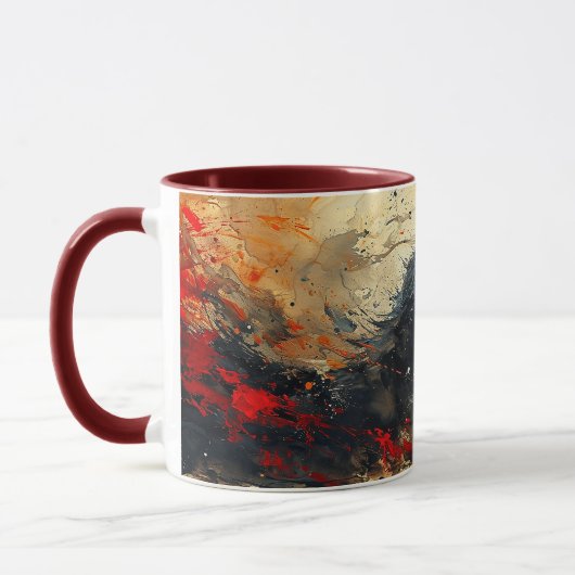 Mug Tableaux abstraits du dos (Gauche)