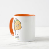 Mug Tac-Out Humeur – Blague de Taco Épuisé Drôle (Devant gauche)