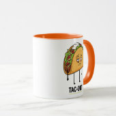 Mug Tac-Out Humeur – Blague de Taco Épuisé Drôle (Devant droit)