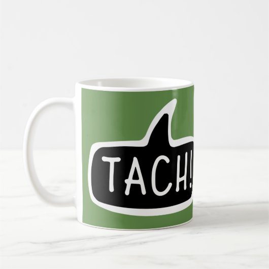 Mug TACH ! Salutation allemande, Hello Speech Bubble (Gauche)