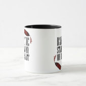 Mug Tache de BBQ sur mon Blanc  (Centre)