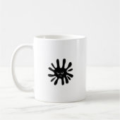 Mug Tache de peinture noire en colère (Gauche)