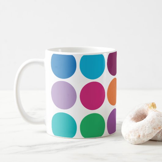 Mug Tache Moderne Colorée (Avec donut)