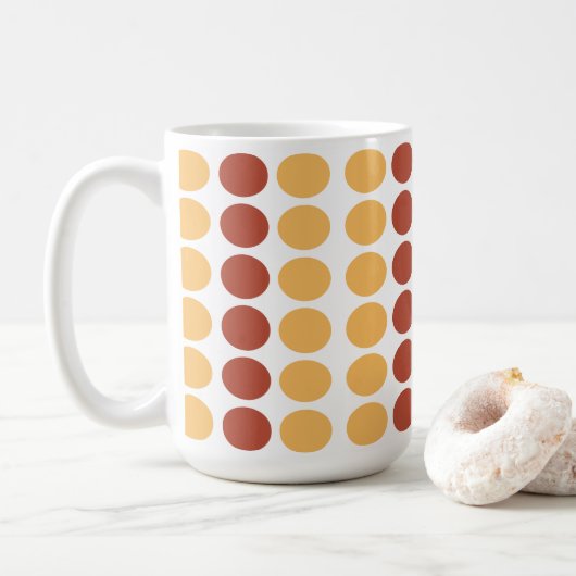 Mug Tache orange marron (Avec donut)